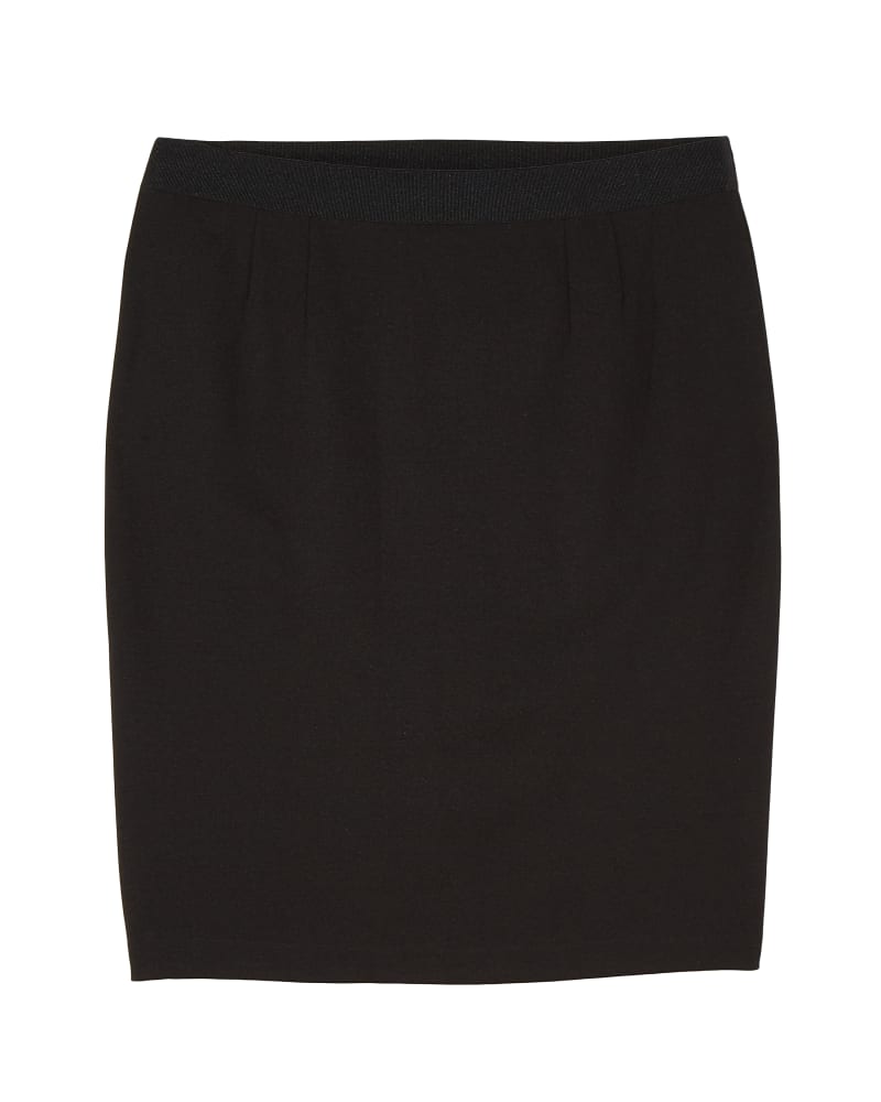 Front of plus size Freesia Scuba Pencil Skirt by Prescott New York | Dia&Co | dia_product_style_image_id:140977